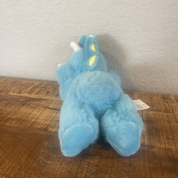 Little Miracles Blue Triceratops Dinosaur Plush 10" Stuffed Toy Lovey Baby - Picture 4 of 9
